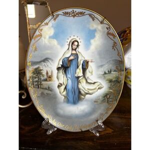 Vintage Bradford Exchange Our Lady of Medjugorje Plate Hector Garrido 1994